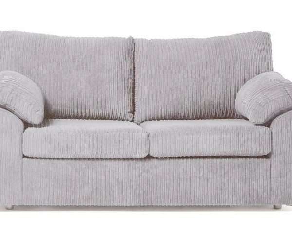 2 Seater Keswick Sofabed Fabric With Large Arms, Silver