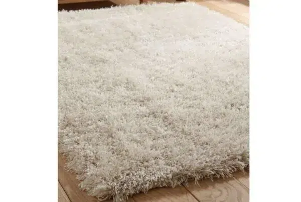 Boston shag pile rug, various sizes, white