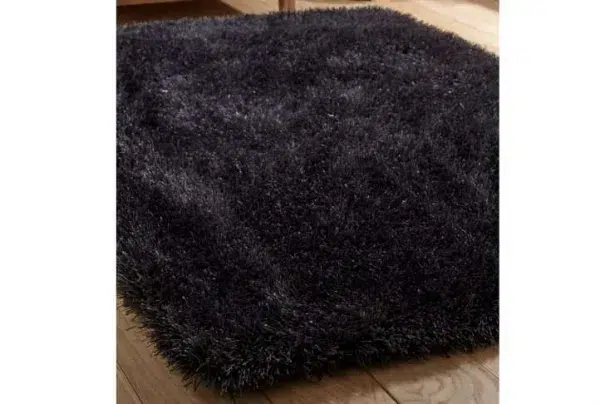 Boston shag pile rug, various sizes, charcoal