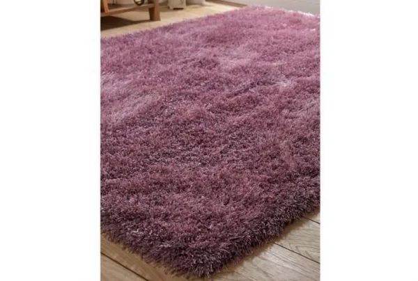 Boston shag pile rug, various sizes, mauve