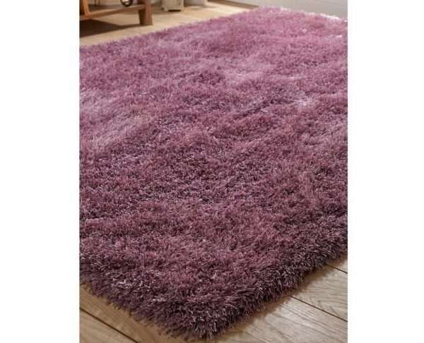 Boston Shag Pile Rug, Various Sizes, Mauve