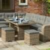 Rowlinson Thornbury Rattan Garden Corner Dining Set