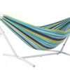 Double Hammock With Stand, Cayo Reef & White