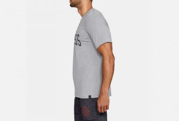 Ua x project rock chase greatness t-shirt, grey