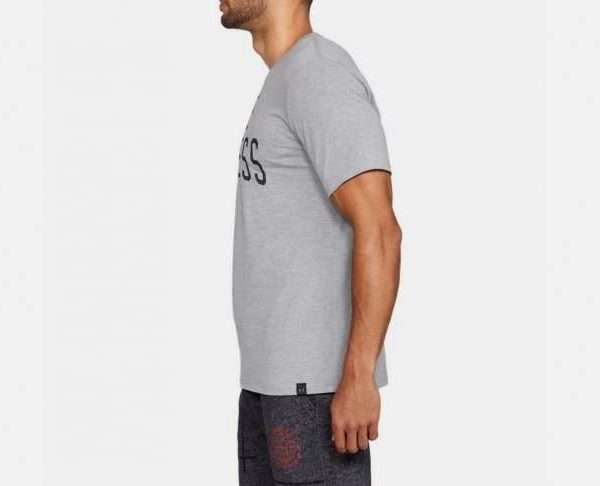 Alternative view of UA x Project Rock Chase Greatness T-Shirt, Grey