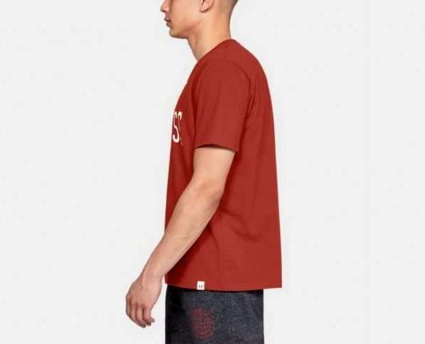 Alternative view of UA x Project Rock Chase Greatness T-Shirt, Orange