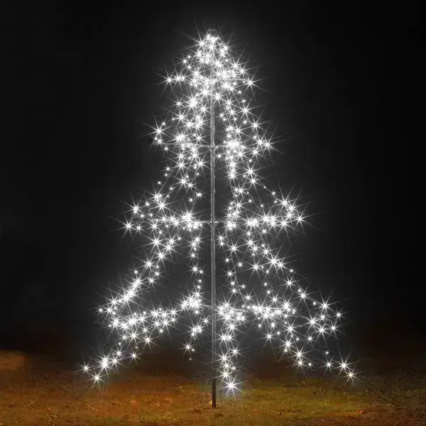 Cool White Outdoor LED Tree Tower, 200cm