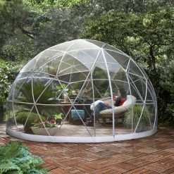 Garden igloo dome with pvc cover - easy to build