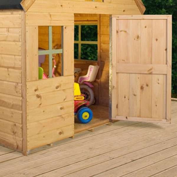Kids dutch barn style wooden playhouse