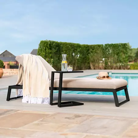 Maze Rattan Allure Sun Lounger Taupe Absolute Home