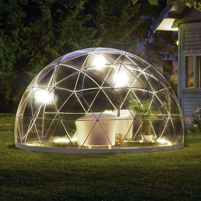 Garden igloo dome with pvc cover - easy to build