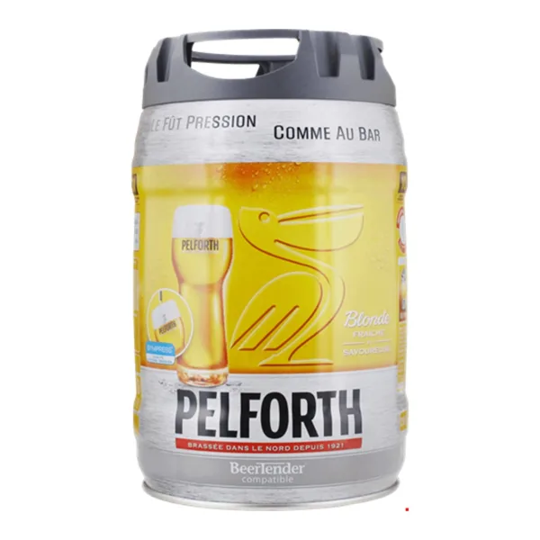 Pelforth blonde draft keg, 5l