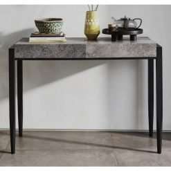 Toledo Console Table, Concrete Effect