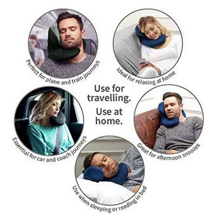 J-pillow travel pillow, head, chin & neck support