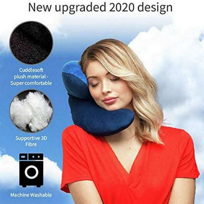 J-pillow travel pillow, head, chin & neck support