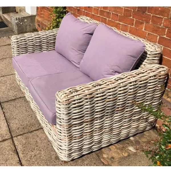 Fiji 2 seater outdoor rattan sofa