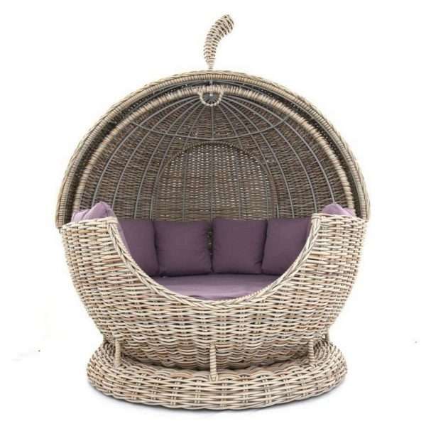 Fiji apple rattan day bed- rotating top