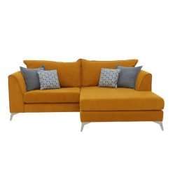 Lolly 4 Seater Reversible Chaise Sofa, Sorrento Mustard