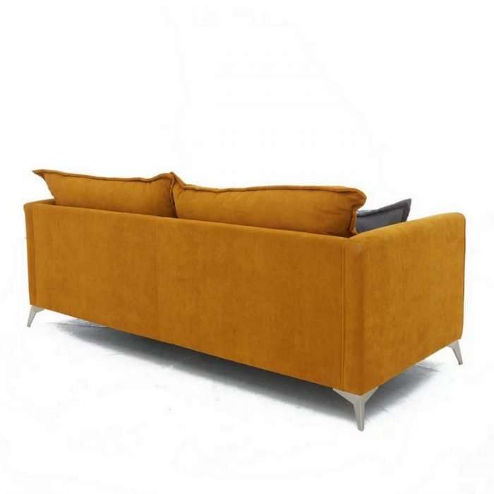Lolly 4 seater reversible chaise sofa, sorrento mustard
