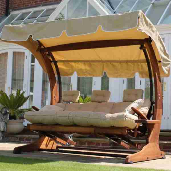 3 seater summer dream swingseat with foot rests