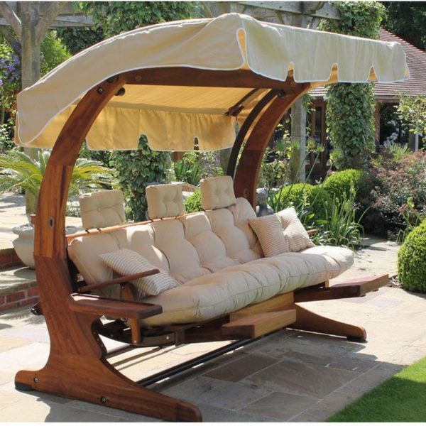 3 seater summer dream swingseat with foot rests