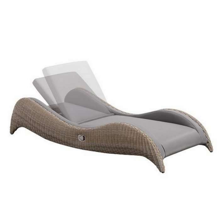 Meteor rattan sun lounger