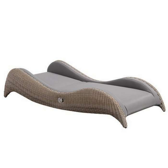 Meteor rattan sun lounger