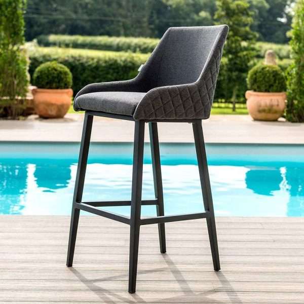 Maze rattan regal bar set, 4 seater, charcoal