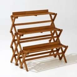 Folding 3-Level Garden Shelving Unit