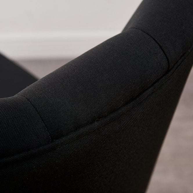Kensington lux dining chair, black