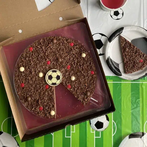 10 Inch Football Chocolate Pizza