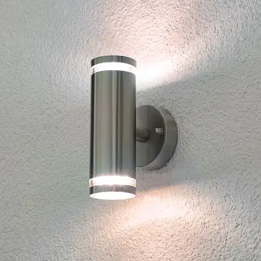 Tiberus Stainless Steel LED Outdoor Wall Light