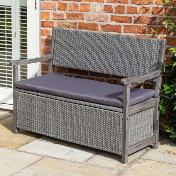 Rowlinson alderley rattan storage bench