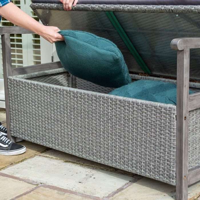 Rowlinson alderley rattan storage bench