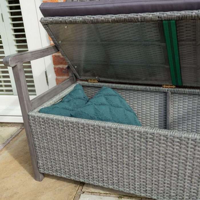 Rowlinson alderley rattan storage bench