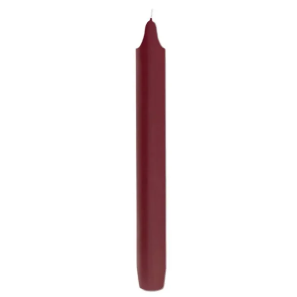 6 x Cire Trudon Unscented Dinner Candles, Burgundy