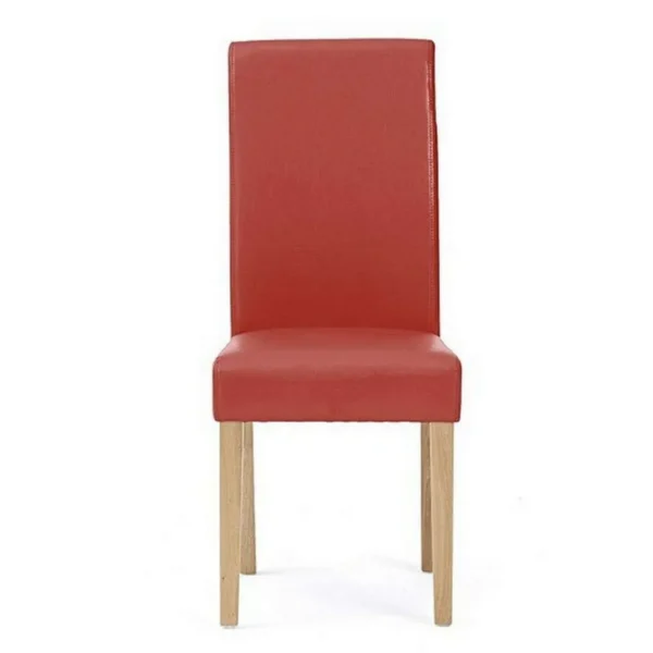 Albany faux leather dining chair, red
