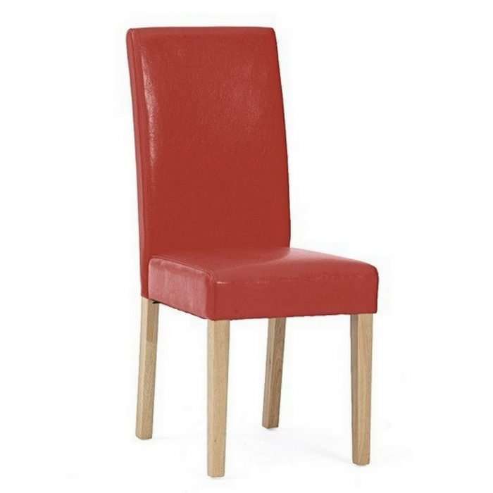 Albany faux leather dining chair, red