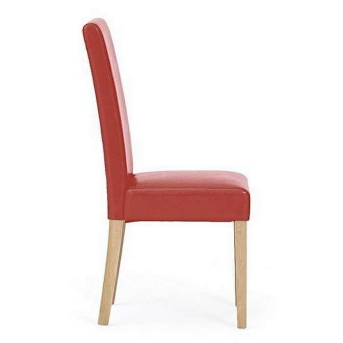 Albany faux leather dining chair, red