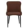Oska Faux Leather Dining Chair, Tan