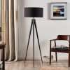 Benik Black & Gold Tripod Floor Lamp