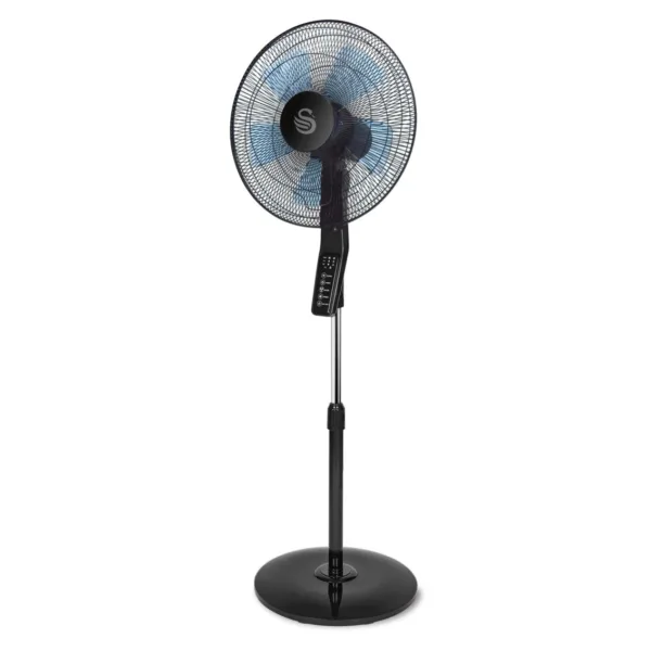 Swan Silence 16 inch Stand Fan, Black