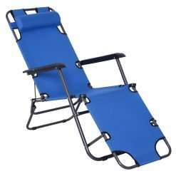 Outsunny 2 in 1 Reclining Garden Sun Lounger