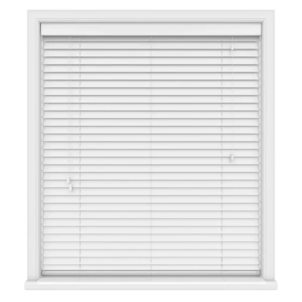 Gloss pure white real wood roman blind, made to measure