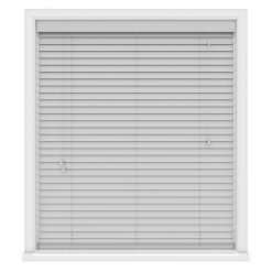 Kalm Grey Real Wood Roman Blind, Made to Measure