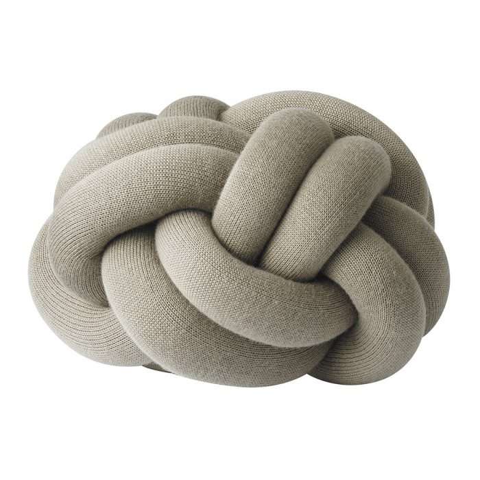Knot cushion 30x30cm, khaki