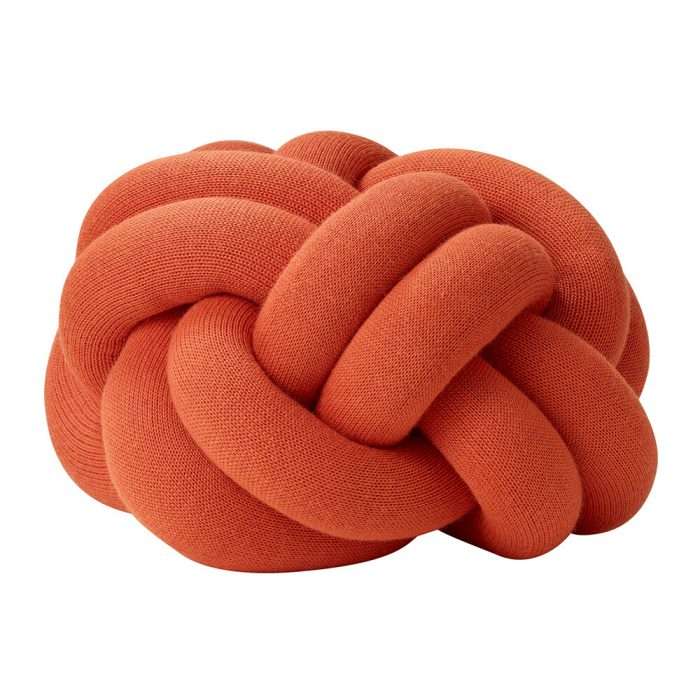 Knot cushion 30x30cm, red