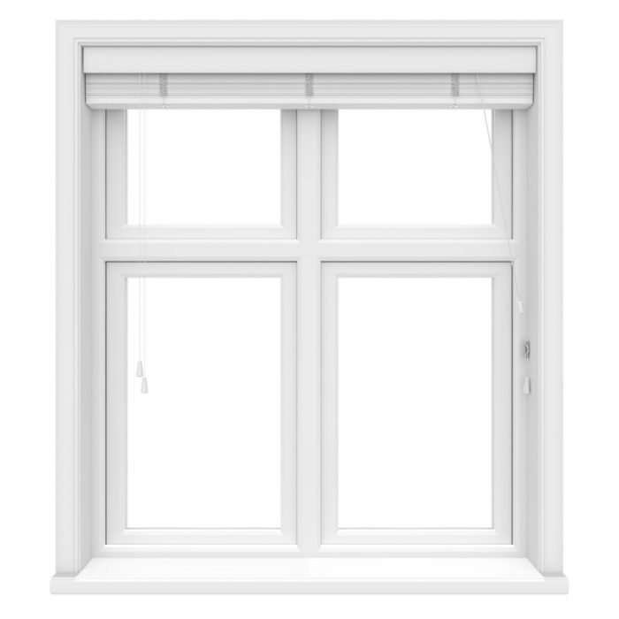 Pure white real wood roman blind, made to measure