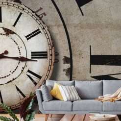 Vintage Timekeeper Wall Mural, 300 x 280cm