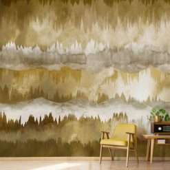 The Horizon Ochre Wall Mural, 300 x 280cm